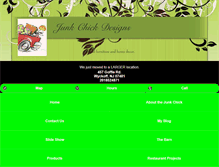 Tablet Screenshot of junkchickdesigns.com